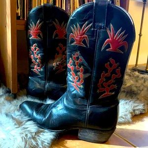 Vintage Vaquero Cowboy Boots Size 10